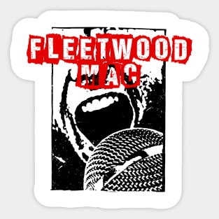 fleetwood scream Sticker